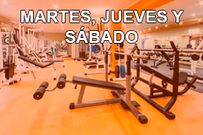 Martes, jueves y sábado (mensual)